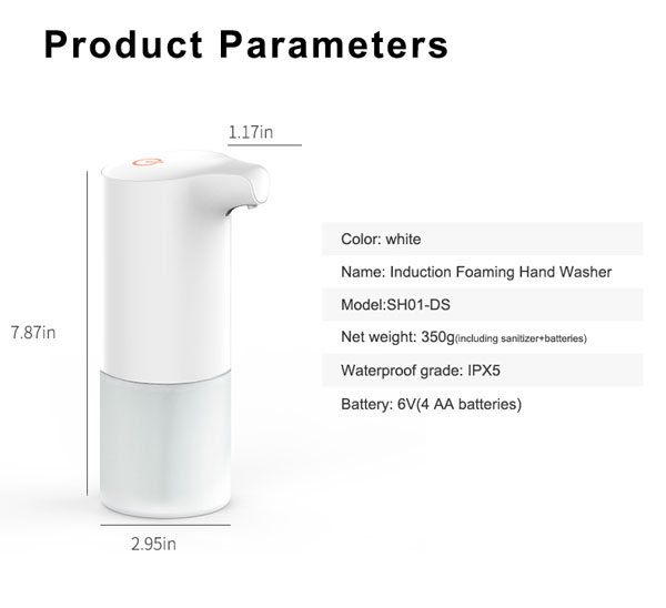 touchless automatic induction foam soap dispenser