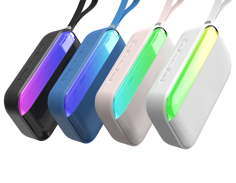LED light speaker 5 different color-changing 1200mAh battery