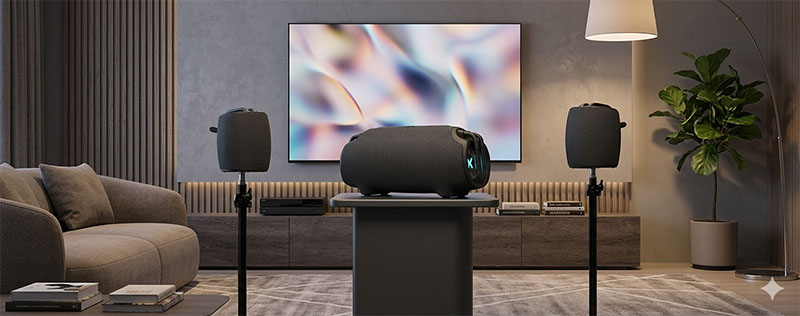 Revolutionize Your Audio Experience: AIZERD Unveils the Modular Mini Home Theater System with Patented Infinite-Sync Technology